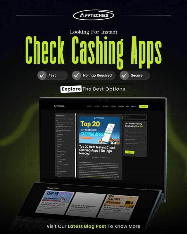apptechies's tweet image. Looking for the Best Instant Check Cashing Apps?
.👉 Read the full blog here: apptechies.com/top-instant-ch…
.
Have a FinTech app idea? Let’s build it together!
📞 Call us: +1 317 884 8958
🌐 Website: apptechies.com
.
#FinTech #AppDevelopment #CheckCashingApps #Apptechies