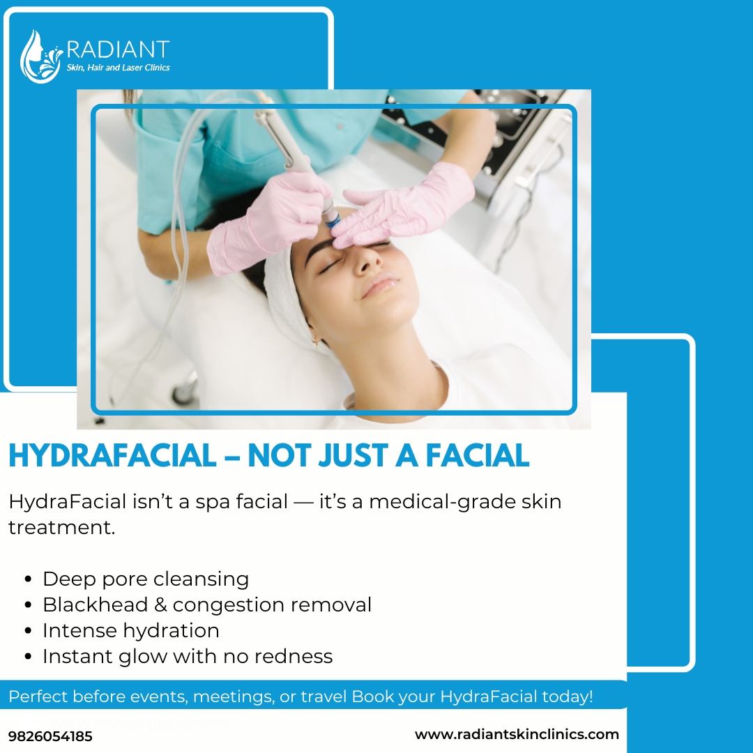 DrAbhishekMalv1's tweet image. It’s not just a facial—it’s a skin reset.
HydraFacial delivers medical-grade care that goes beyond the surface: deep cleansing, unclogged pores, intense hydration &amp;amp; that instant glow without downtime.

#HydraFacial #SkinCareRoutine #GlowingSkin