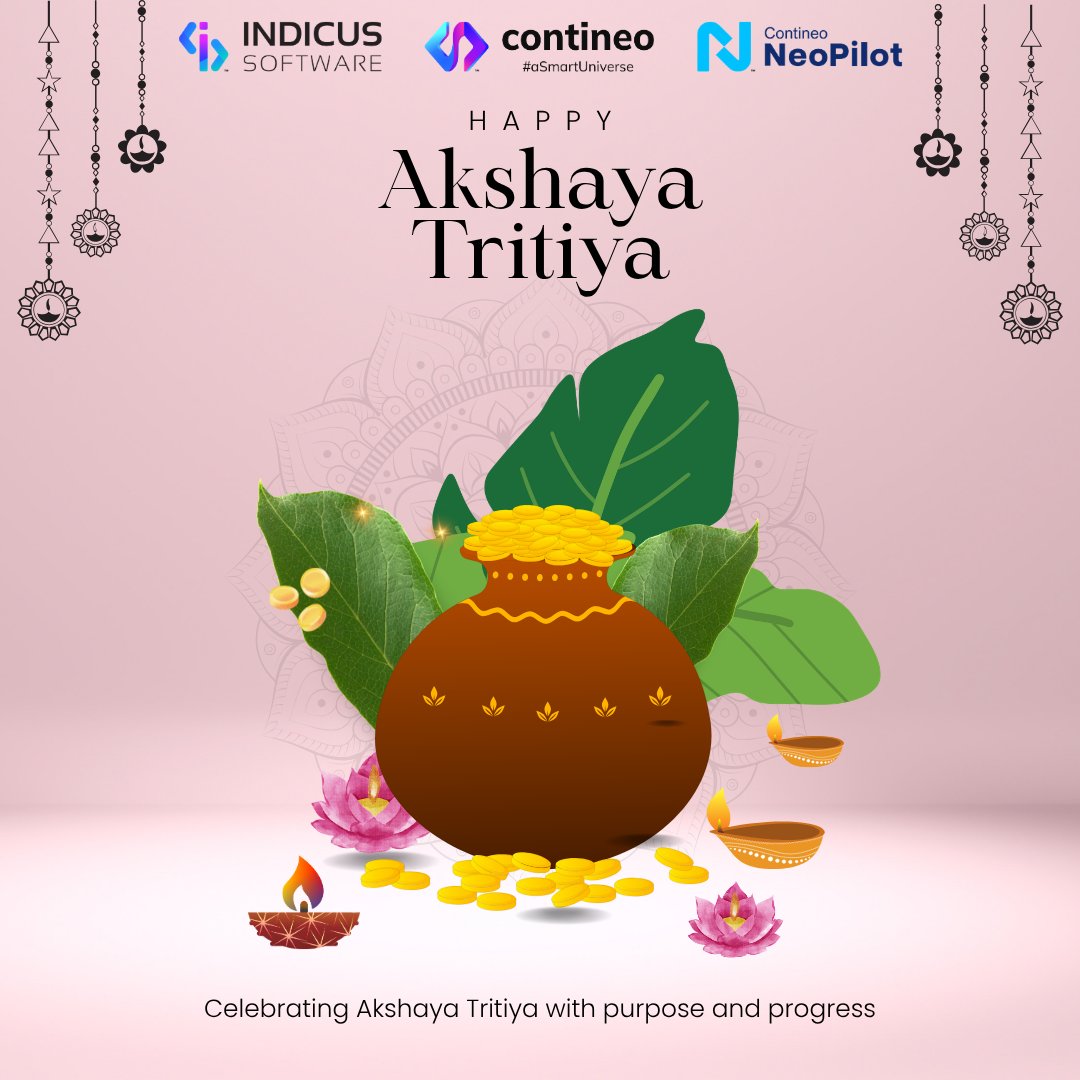 ContineoWorld's tweet photo. May this Akshaya Tritiya bring prosperity that grows, ideas that scale, and progress that lasts.
Let’s build a future where intelligence drives continuous success.

#AkshayaTritiya #Prosperity #DigitalTransformation 
#Innovation #SmartEnterprise 
#Contineo #IndicusSoftware https://t.co/CxrpjtrGcj