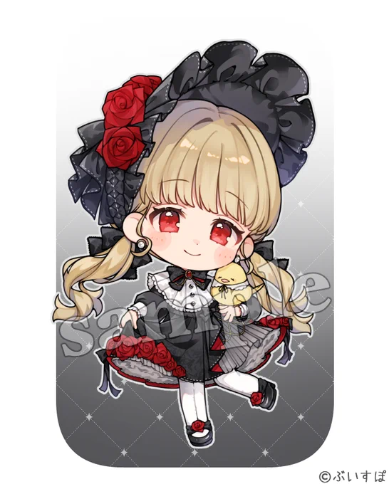 【お仕事】 ぶいすぽっ!所属、小雀とと様の7周年記念グッズSDイラストを担当させて頂きました