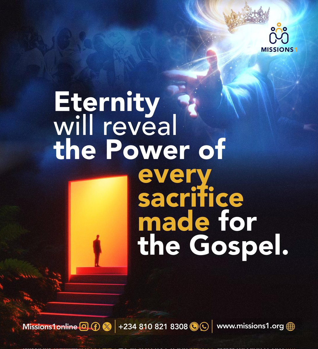 Missions1online's tweet image. Nothing you give is ever wasted. 
Every prayer whispered in faith, every money sown in obedience, every effort made in love, it all echoes beyond this life.

Lives are being touched, hearts are being changed, and the Gospel is reaching places you may never go. #Missions #Trending