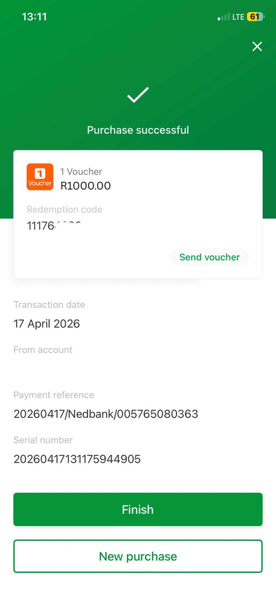 NJAKZ32's tweet photo. Giveaway Time!!!! 

R1000 X 3 Vouchers 
To Enter: 
-Repost 
-Follow me &amp; also turn on notifications 🔔 
-Comment With Screenshot and 👇🏾👇🏾👇🏾 https://t.co/AsUSejc9tw
