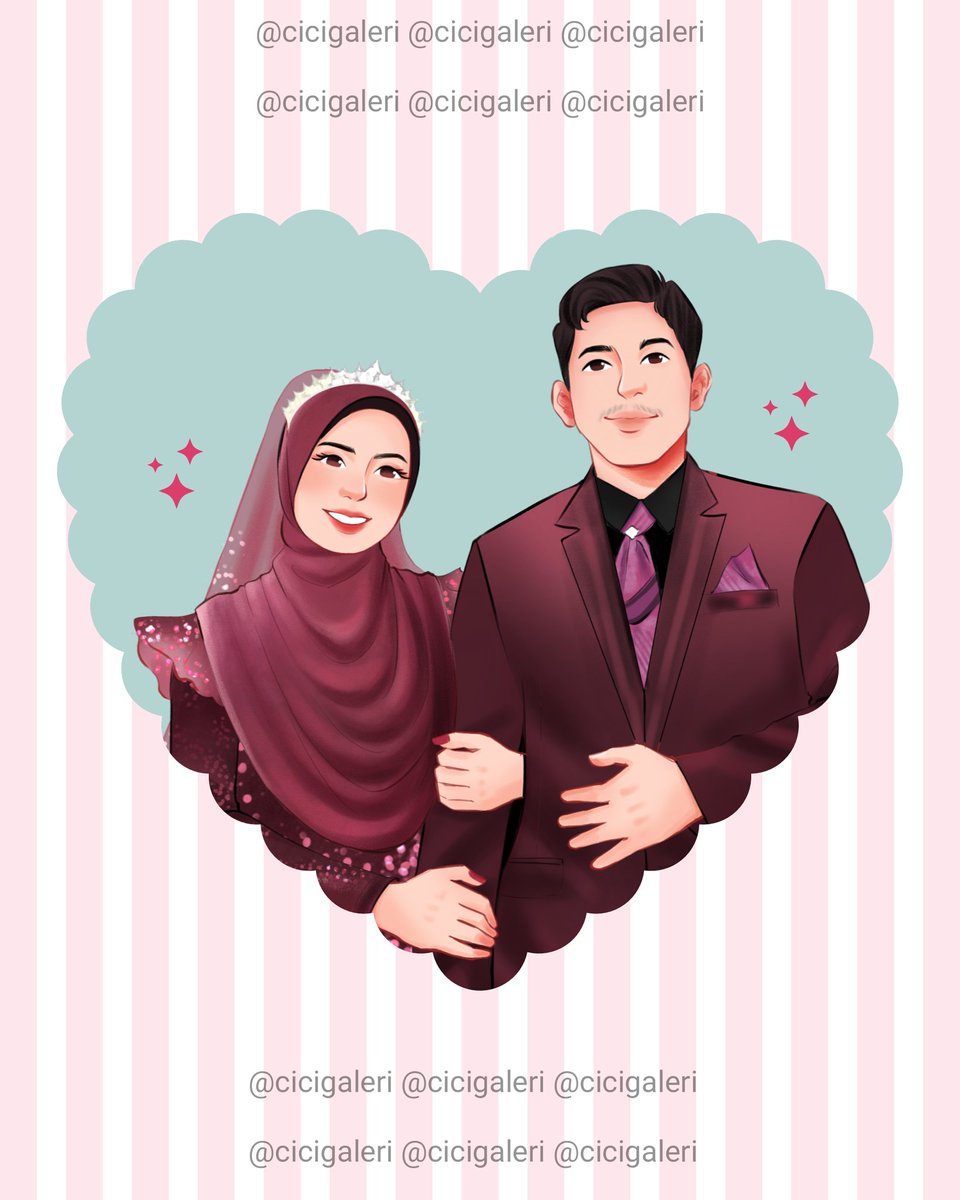Happy wedding, luv💗 

#artidn #weddingillustration
