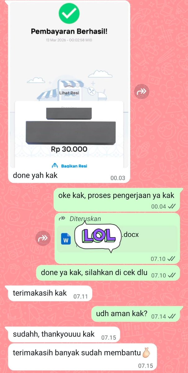 natnat🧚‍♀️🍓| joki tulis tangan, all tugas kuliah tweet media