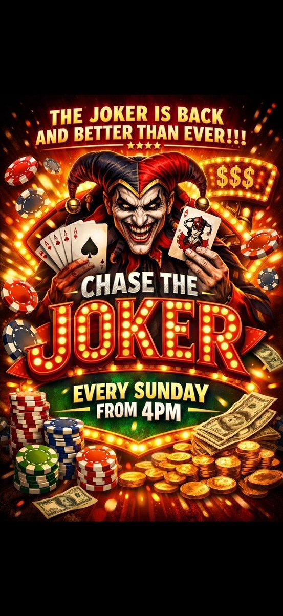 OldChequersPub's tweet image. #ChaseTheJoker #InItToWinIt #EverySunday  #LiveEntertainment #LocalEntertainment  #LocalPub  #OldChequers  #OldChequersThatcham