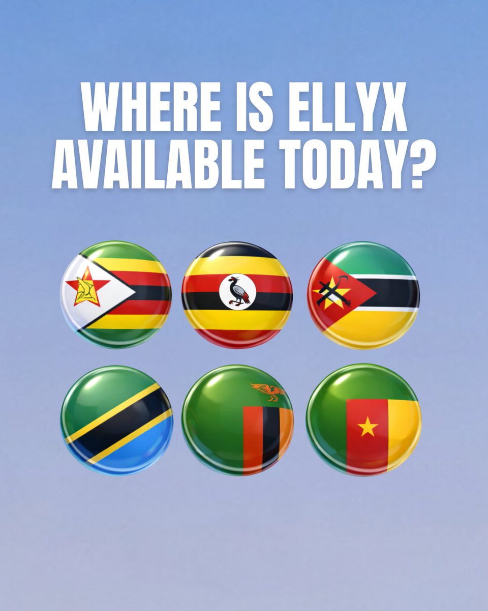 Where is Ellyx today? 🌍

If you handle cross-border payments or P2P exchange in emerging markets, this is for you. We are currently active in:

🇨🇲 Cameroon
🇲🇿 Mozambique
🇴🇲 Oman
🇸🇦 Saudi Arabia
🇹🇿 Tanzania
🇺🇬 Uganda
🇿🇲 Zambia
🇿🇼 Zimbabwe

Start today ellyx.com 🚀