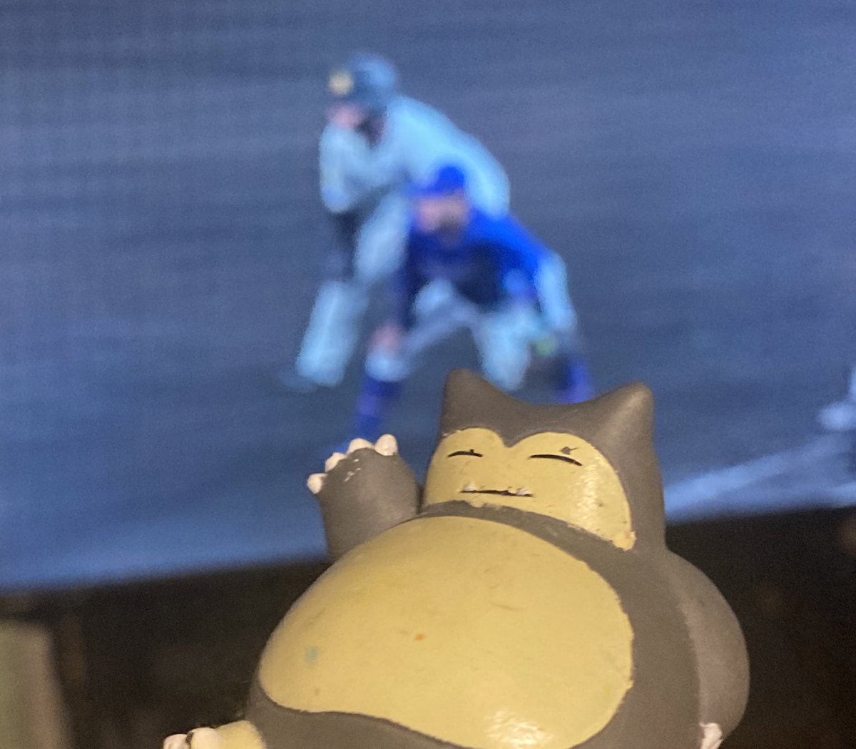わしのおおやまヒットで同点 🐯1-1 ＼(^o^)／ カビゴン！カビゴン！
