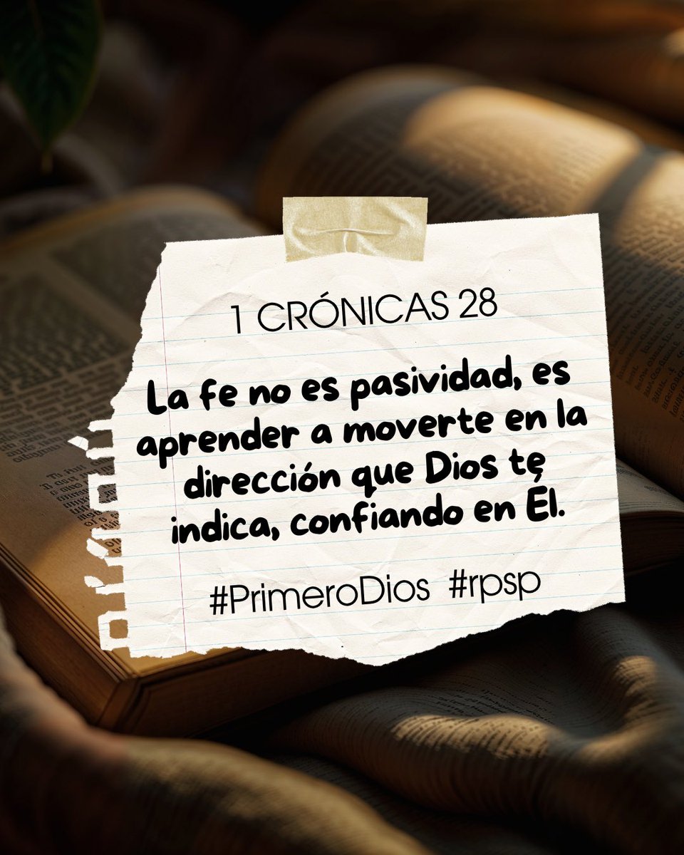 #PrimeroDios #rpsp #1Crónicas 28