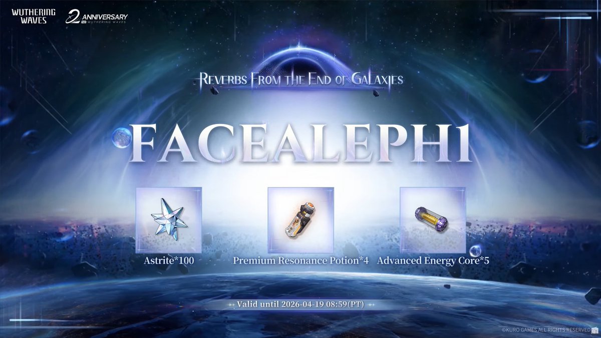 iKaito_1's tweet image. Wuwa Redeem Code - FACEALEPH1

#WutheringWaves #Gacha