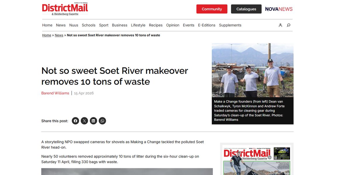 MakingAChange_t's tweet photo. I am still shocked that we got 10 tons of waste out of the river, and there was still so much left 😶#pollution #makingachange #nonprofit https://t.co/RZIYpoc5NA