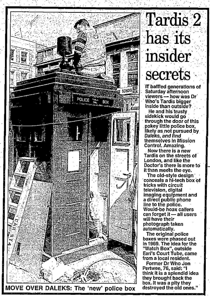 DoctorWhoPix's tweet image. Tardis 2 has its insider secrets ~ Daily Express, 1996

#DoctorWho #DrWho