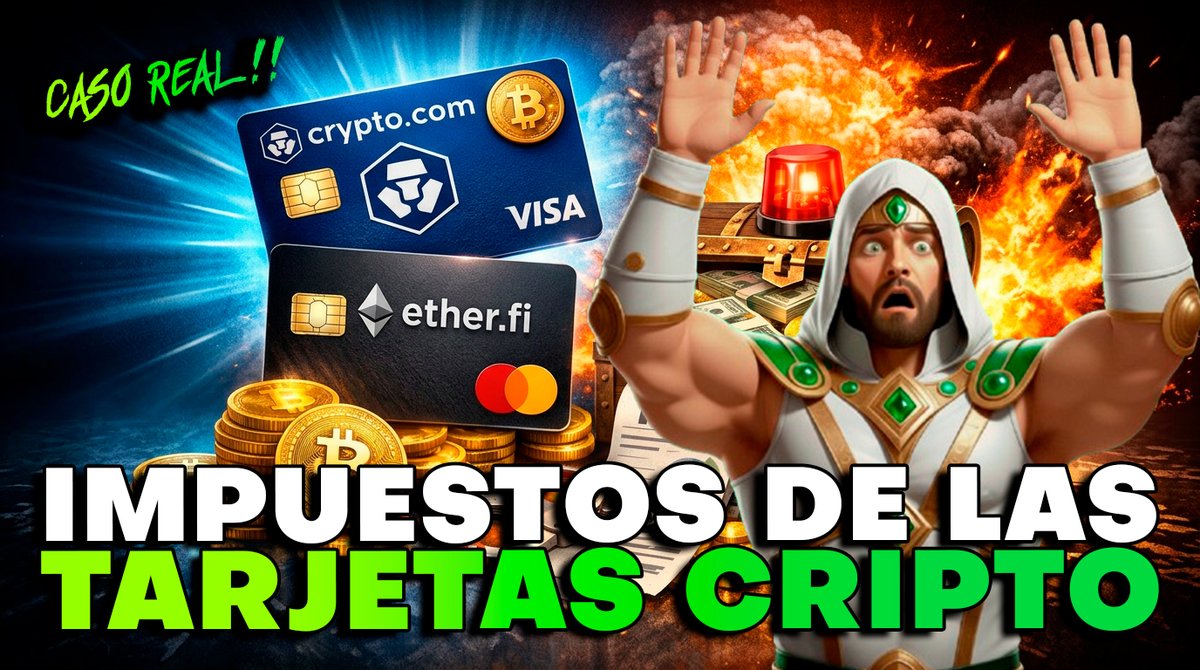 Pagar con tarjeta cripto 💳 puede costarte más de lo que crees

Qué pasa realmente cuando usas tu tarjeta VISA/Mastercard vinculada a BTC:

📌 El escenario:

- Compraste 1 BTC por 10.000€
- Hoy vale 100.000€
- Pago viaje a París 🇫🇷:  5.000€ con tu tarjeta cripto

Al lío🧵👇