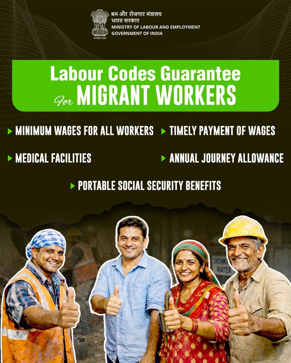 Ministry of Labour & Employment, GoI tweet media