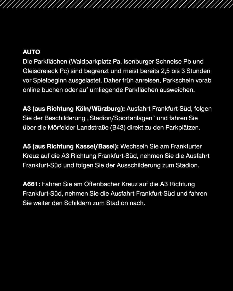 DeuBaPark's tweet photo. Morgen ist wieder Heimspiel! ⚽️
Eintracht Frankfurt vs. Leipzig.
Anpfiff ist um 18:30 Uhr! https://t.co/RvIst98Y7L