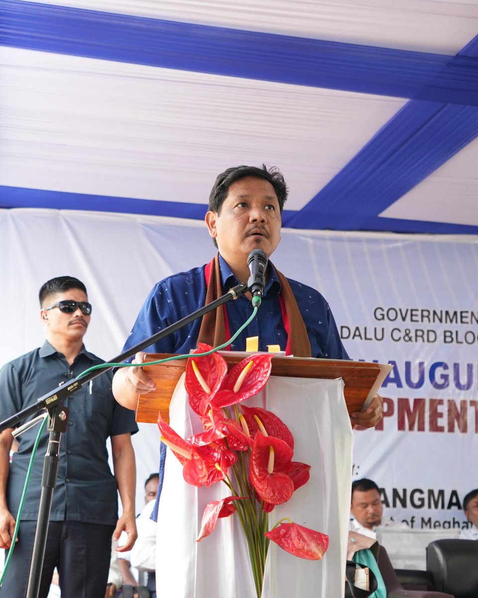 SangmaConrad's tweet photo. Inaugurated the Dalu Block Integrated Development Complex at Barengapara under Dalu C&RD Block, West Garo Hills.

Block offices are the first point of service delivery for our citizens, and strengthening these grassroots institutions is key to ensuring that development reaches every household. This new complex will function as a one-stop centre for governance and service delivery, bringing multiple departments under one roof and benefiting over 12,000 households and more than 30,000 people in the area.

This initiative is part of our broader commitment to strengthening last-mile governance and empowering local institutions across the State. 

Urge the officers and staff to serve the people with compassion and commit to make a difference in people’s lives.