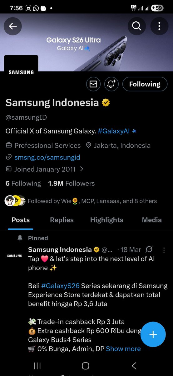 BitesMeal's tweet photo. @bliblidotcom @samsungID Aku mau dong BliMin, suka banget sama fitur Horizontal Lock &amp; Nightography di Galaxy S26 nya @samsungID bikin konten makin cakep🤩 #GalaxyS26 Series #YouandAICan #TenangBelidiBlibli 

16 Bismillah 🥰🥰 https://t.co/SGHZByCaIU
