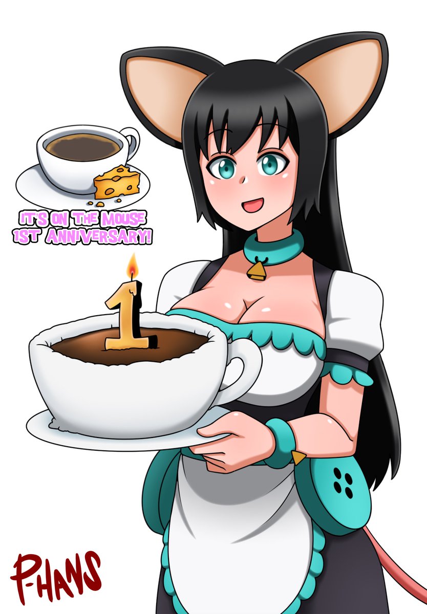 PHans101's tweet photo. A game I helped @XryEcho make came out a year ago today!
To celebrate, it looks like Holly’s made a Coffee Cup-shaped Cake just in time. Hopefully if enough for everyone tho. 😅
Happy 1st Anniversary to “It’s On The Mouse!”
#ItsOnTheMouse https://t.co/86ZljaBK7q