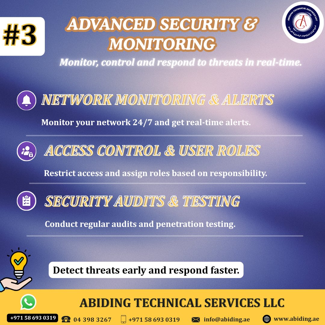 abidingtechllc's tweet image. Secure your office with complete protection 🔐 CCTV, IT security &amp;amp; access control—stay ahead of threats and protect your business today.
🌐 abiding.ae
📞 +971 58 693 0319
#officesecurity  #CyberSecurity  #CCTVCamera  #accesscontrolsystems  #ITSecurity  #dataprotect
