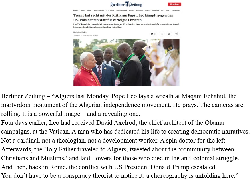 LowikRonald's tweet image. That’s right.

Berliner Zeitung - “Trump is right to criticize the Pope: Leo is fighting against the American president instead of for persecuted Christians.”

#LeoXIV #Christians #Muslims

berliner-zeitung.de/politik-gesell…