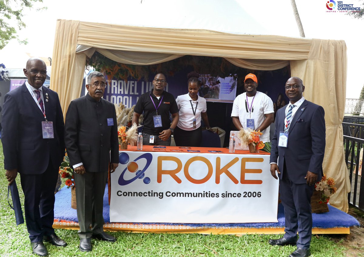roketelkomug's tweet photo. T.N. Subramanian(Raju), the @Rotary President’s Personal Representative &amp; Chief Guest for the #DISCON101 passed by our tent today and extended his gratitude towards the Impact Roke Telkom has made in Uganda😇.

We are grateful for the recognition and looking… 1/2 https://t.co/WIdfu0I2Fi
