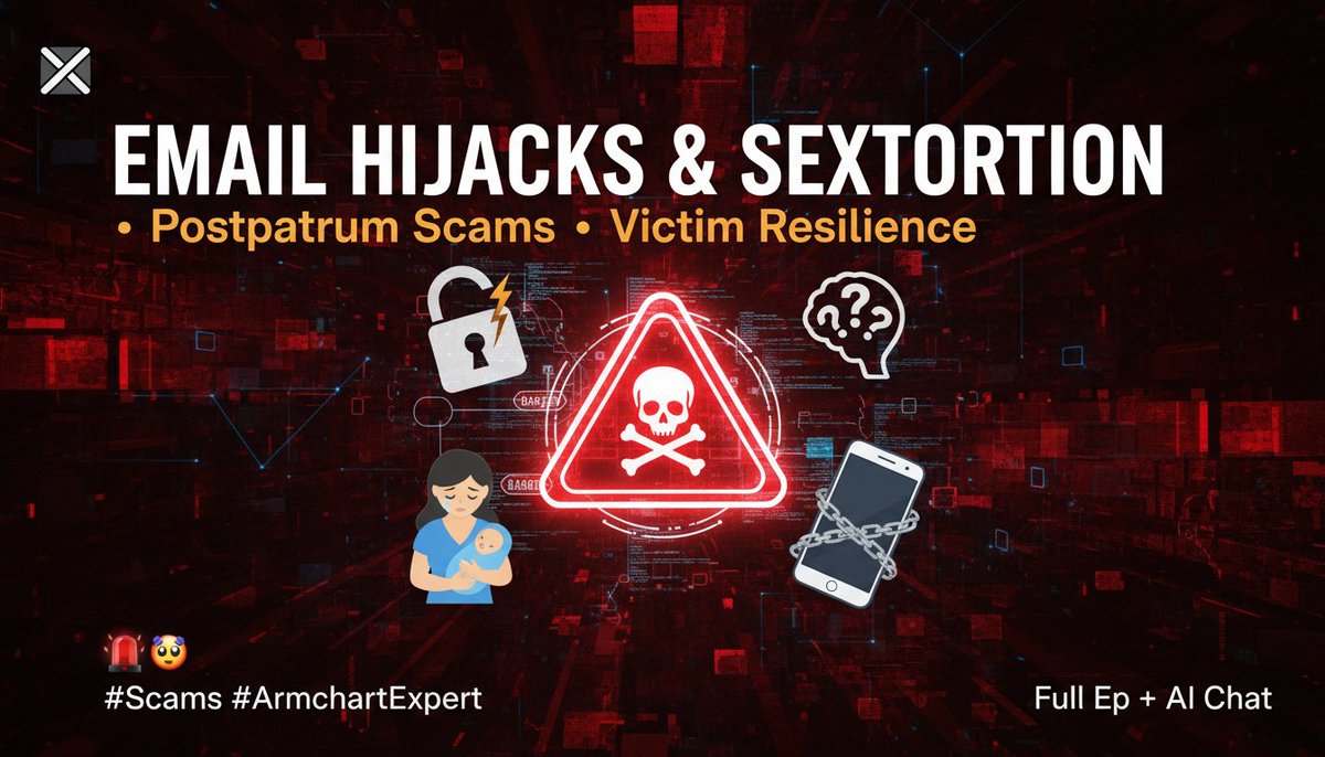 TranscriptedAI's tweet image. Echoing those red flags—full ep unpacks email hijacks' psych, postpartum scam heartbreak, sextortion calculus &amp;amp; victim resilience. Gut-wrenching gems! Full ep + AI chat 🚨🤯 #Scams #ArmchairExpert

transcripted.ai/episode/armcha…