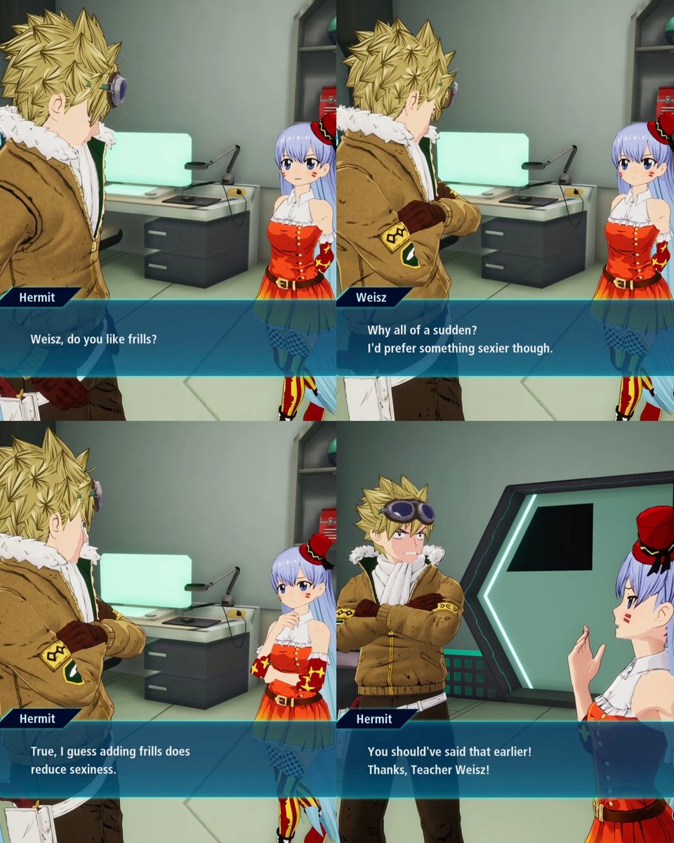 She's just be taking notes-