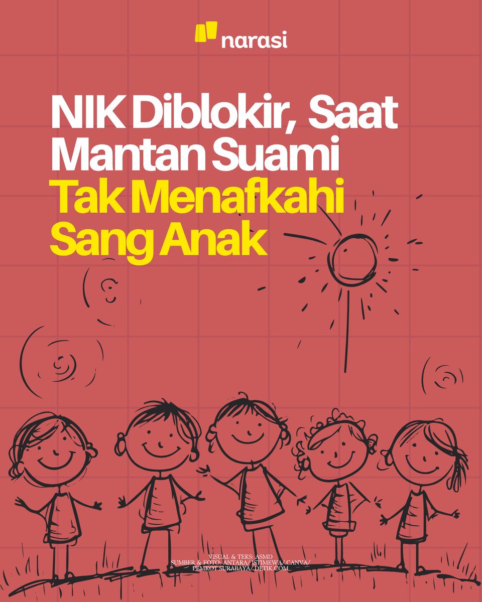 Dinas Kependudukan dan Pencatatan Sipil Kota Surabaya memblokir layanan administrasi kependudukan lewat NIK terhadap 7.642 mantan suami lantaran mereka tak menunaikan kewajiban nafkah setelah cerai, terutama untuk anak. 

Apa yang terjadi dan perlu kita pahami dari isu ini? Slide