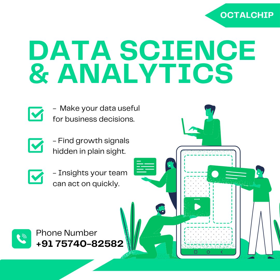 Octalchip's tweet photo. Turn data into decisions 📊

Use Data Science &amp; Analytics to uncover insights and drive growth.

🌐 https://t.co/zhRo6Yajjs

@octalchip

#DataScience #Analytics #AI https://t.co/wT0SOyF4PW