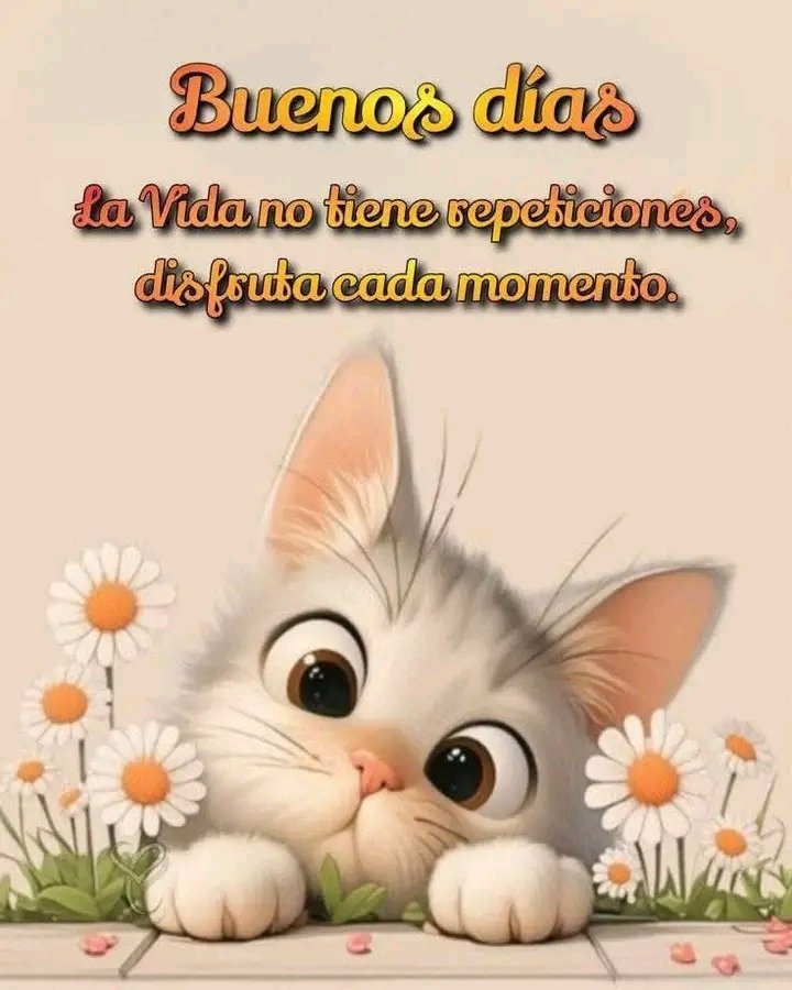 Buenos Dias ☀️☕ 
La Vida No Tiene Repeticiones 
Disfruta Cada Momento,😊🌹