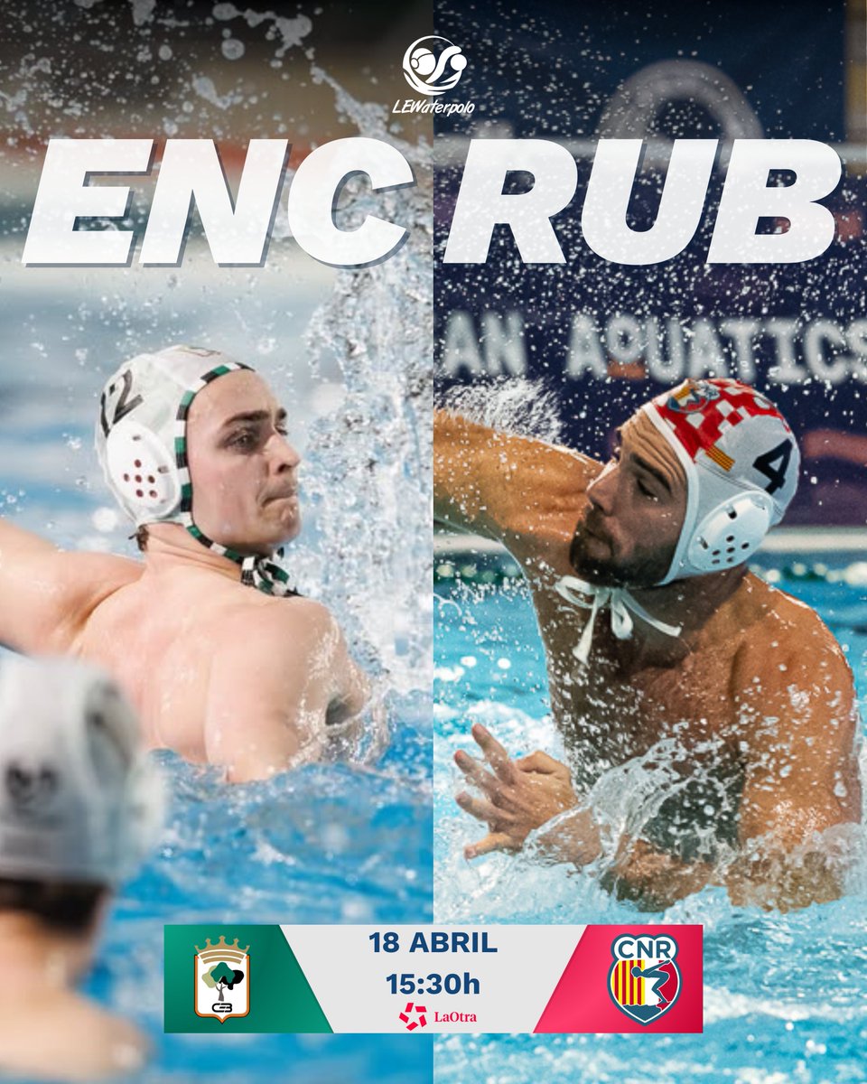 LEWaterpolo's tweet photo. 𝐄𝐍𝐂-𝐑𝐔𝐁 | 𝐉𝟐𝟎-𝐋𝐄𝐖𝐚𝐭𝐞𝐫𝐩𝐨𝐥𝐨 𝐃𝐇𝐌 🤽‍♂️

📅18/4/26 🕰️15:30
📍Centro de Natación M-86
📺 LEWaterpolo y La Otra https://t.co/mEX2QW7hK5