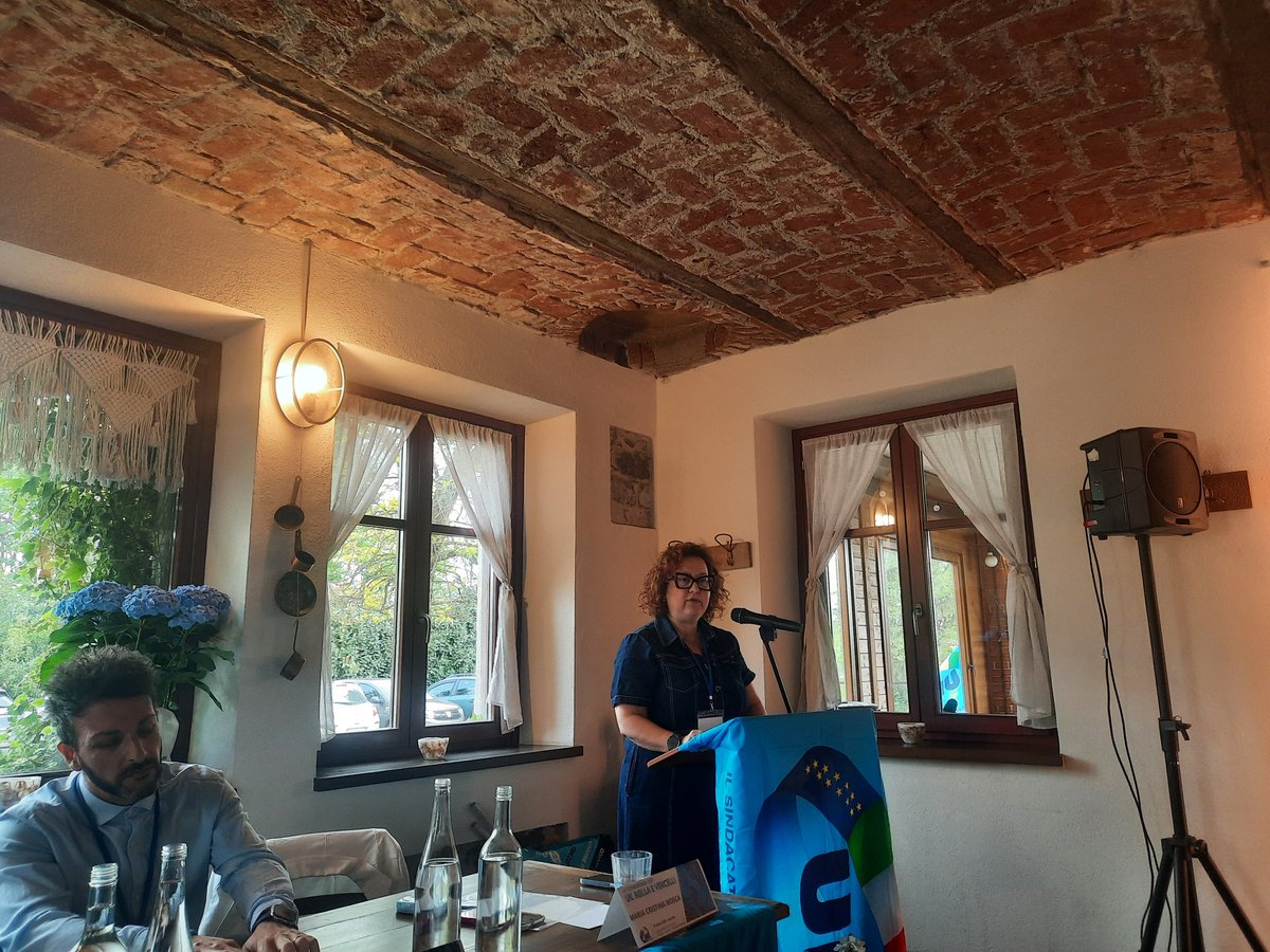 UilPiemonte's tweet photo. Oggi, a Vigliano Biellese, si è svolto il IV congresso della CST UIL di Biella-Vercelli, con la partecipazione di numerosi delegati e ospiti. M. Casucci della UIL Piemonte ha tenuto l’intervento conclusivo.
M.C. Mosca è stata confermata alla guida della CST di Biella-Vercelli. https://t.co/NTOHGF86CD