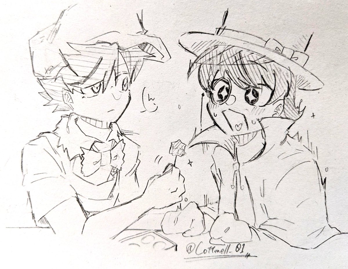 Cottonell_01's tweet photo. #名作くんクラスタと繋がりたい　
アニメ再開と聞いて(今更)戻ってきたものです！
結構サブキャラにハマりがちで、最推しは▶️と🎩です
仲良くしてくれると喜びます、よろしくお願いします！！！ https://t.co/RgyIPq7264