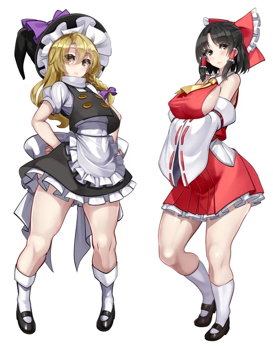 【次回作予告】 脇役ですが、霊夢と魔理沙もいます('ᾥ' )