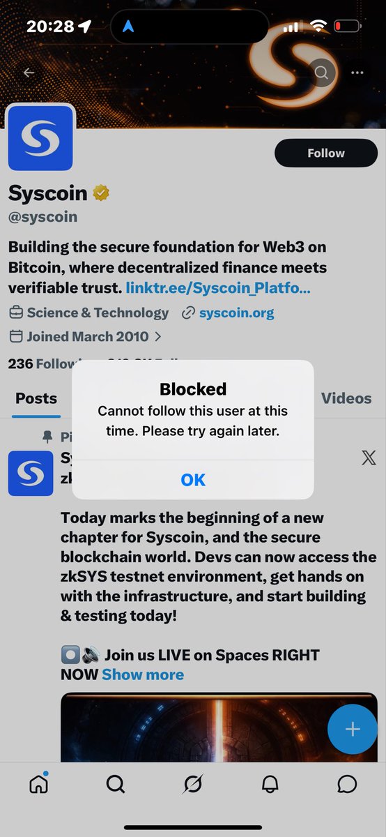 guapfx's tweet photo. Syscoin scammers @sycoin $sys
This is how they treat there 10 year holders for simply saying they are rubbish at marketing do not invest in this coin they gonna keep saying we are building for the future with no execution https://t.co/esRXQCwmqb