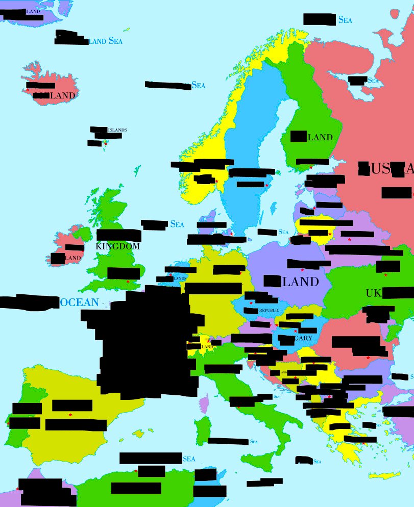 The CIA has just declassified this map of Europe