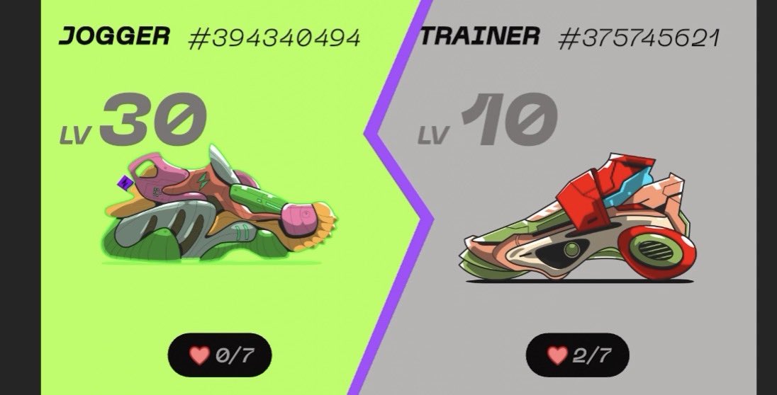 f_bambaataa's tweet photo. もうさすがに諦めるか

何十回やってもアンコtrainerにならない！

買うしかないか。

いや、まだやれる

#STEPNGO https://t.co/Qt4w3EuwnS