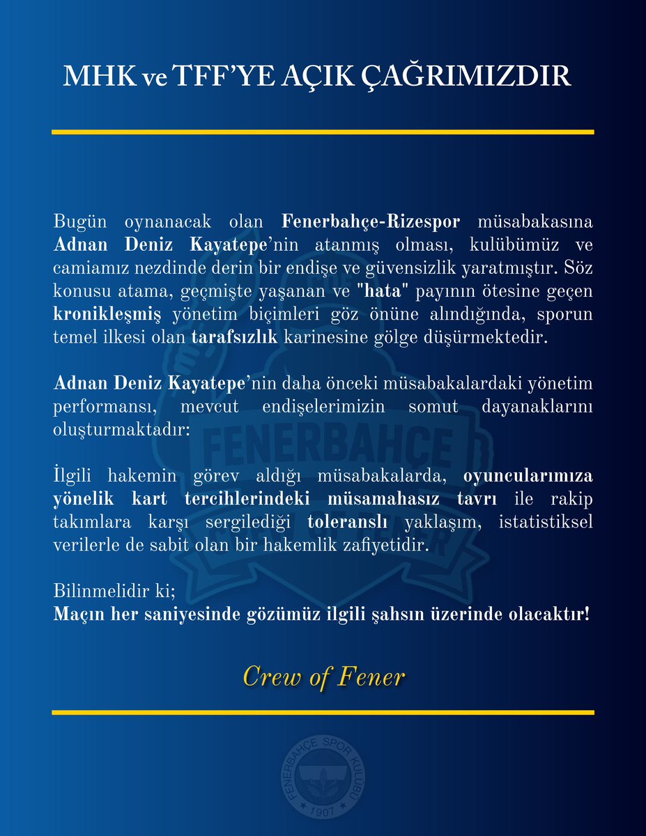 Crew Of FENER tweet media