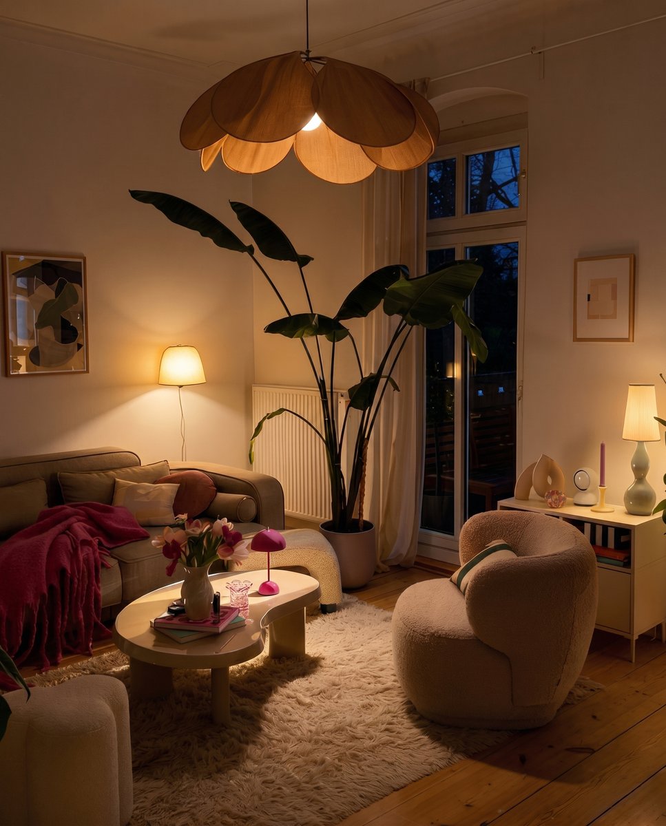 Costway_com's tweet image. 🌠This is your sign to stop using the big light at night.
A few warm lamps really do make the whole room feel softer.
#Costway, More Than Just Furniture.

#homeinspiration #softlighting