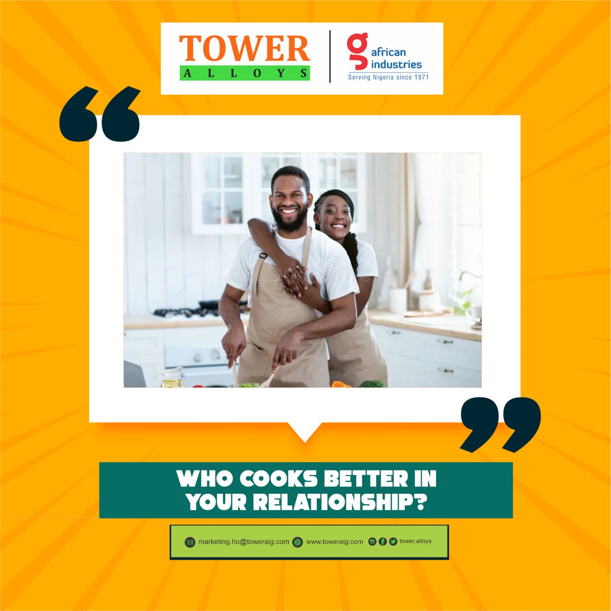 toweralloy's tweet image. Wo do you think cooks better?

#cookwareset #towerpots #cooking
#TGIF #happiness #relationships