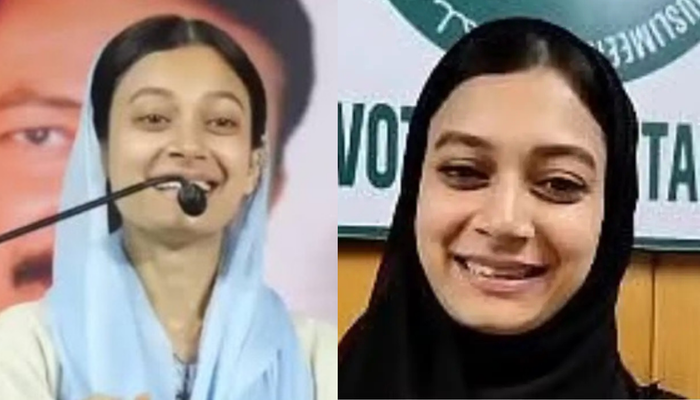 OpIndia_com's tweet photo. ‘Kaisa Haraya’ fame AIMIM’s Mumbra corporator Sahar Sheikh, comes under scanner for obtaining fake OBC certificate

Thane Tehsildar recommends FIR against her father

https://t.co/n0FGRHHD1D https://t.co/5od9qKin2U