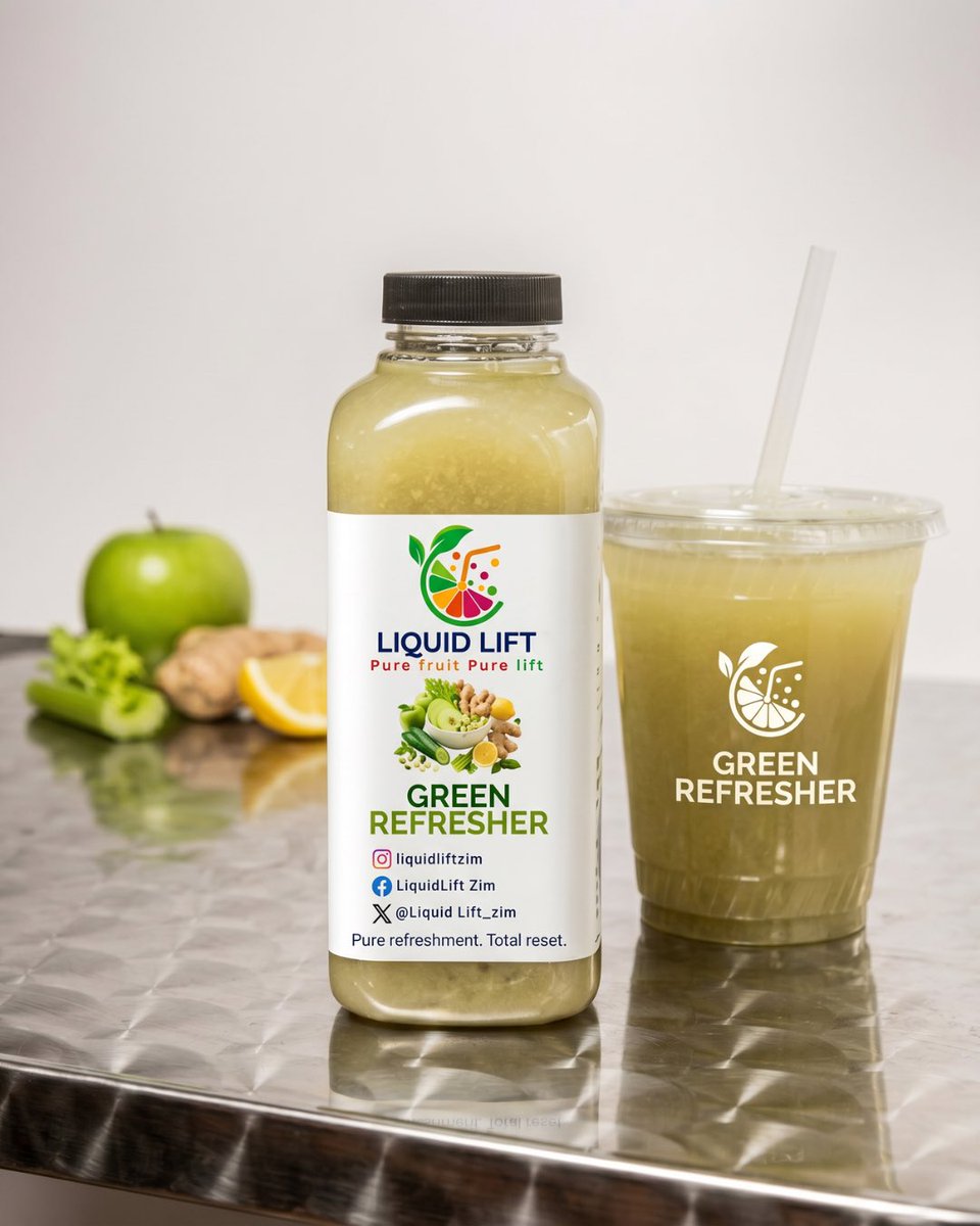 LiquidLift_zim's tweet image. 🔥 FRIDAY = BIG BOTTLE ENERGY 🍊 Citrus Zing 🌞 House Blend ❤️ Red Detox 💚 Green Refresher
👉 Sip. Recharge. Start your weekend right
#FridayVibes #LiquidLift #StayLifted