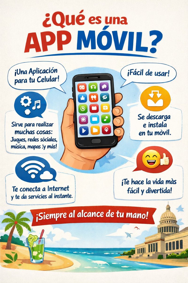 iam_jmarc's tweet image. 📱 ¿Qué es una app móvil? (Explicado fácil)

Una app móvil es un programa que se instala en tu teléfono y sirve para hacer diferentes cosas sin complicarte.

👉 No necesitas ser experto, solo aprender poco a poco.

#TecnologíaParaTodos #Apps #EducaciónDigital