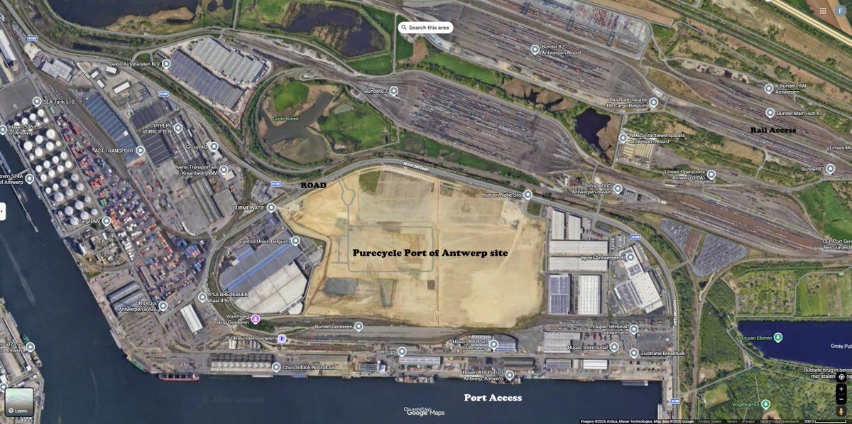 $PCT Port of Antwerp location is at the heart of Europe's second biggest port. It has access to roads, public transportation, port entry, rails and renewable energy. 

Europe has been on the right path with recycling. Higher oil price means more resources would be directed at