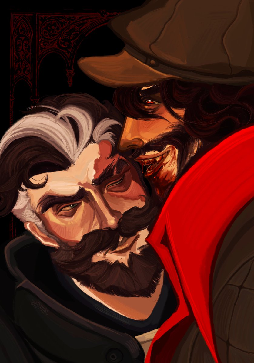 my part of the venayaoi art trade with <a href="/verecrowthorn/">Crow ✦🏳️‍⚧️</a>  #holyblood