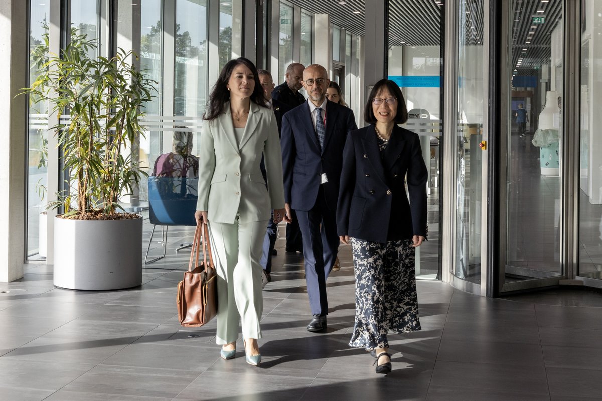 IntlCrimCourt's tweet image. #BuildingSupport: The President of the United Nations General Assembly H.E Ms. Annalena Baerbock @UN_PGA,visited the #ICC today and met with the ICC President Judge Tomoko Akane and First Vice-President Judge Rosario Salvatore Aitala.