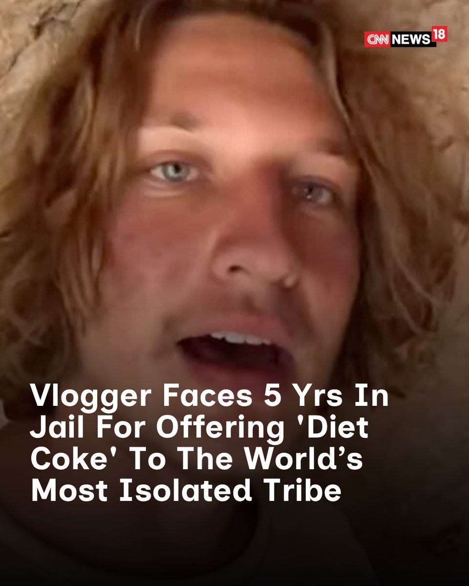 CNNnews18's tweet image. Mykhailo Polyakov’s attempt to film the isolated Sentinelese tribe using a rubber dinghy and a can of Diet Coke ends in a legal nightmare

#Vlogger #DietCoke #Jailed #Tribe #Viral 

news18.com/viral/american…