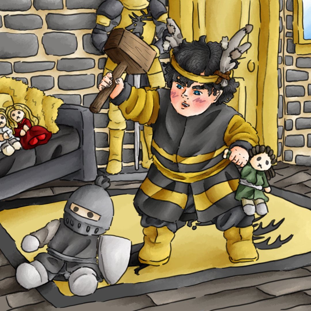 evil_drink's tweet photo. Part Sixteen of a series called "Toddler Kings" which is where I draw all the people that have ruled the Seven Kingdoms as toddlers      

This picture features 
Robert I Baratheon https://t.co/DRzG2BaqDV
