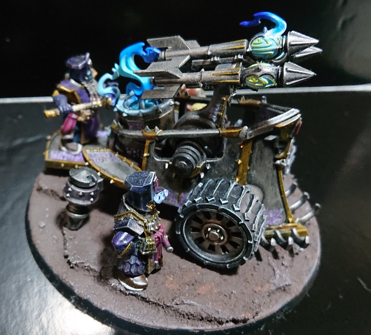 OruMofu's tweet photo. Tormentor BombardとDeathshrieker Rocket Battery
#HELSMITHSofHASHUT #TormentorBombard #DeathshriekerRocketBattery #warhammeraos #warhammerpainting #warhammercommunity https://t.co/QeNCFGk9sX