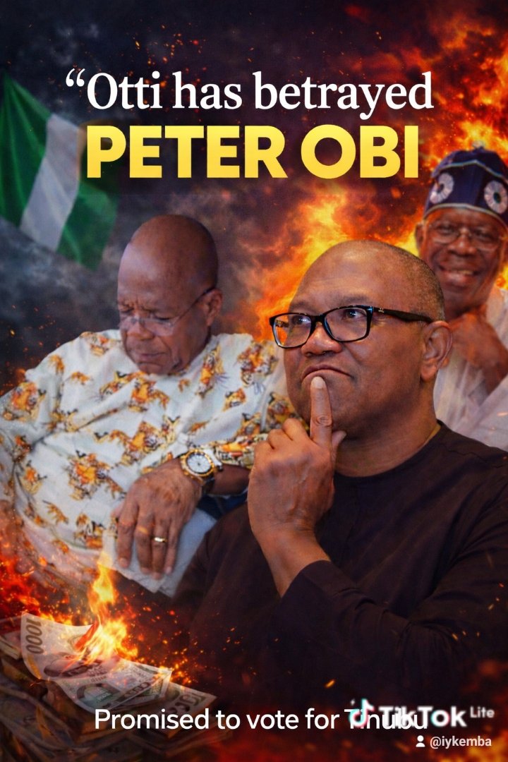 MbaIkechi's tweet photo. Otti has betrayed Peter Obi, promises to vote for Tinubu, distances self from OBIDIENTS🤣 https://t.co/Nvnp7Wxby4
