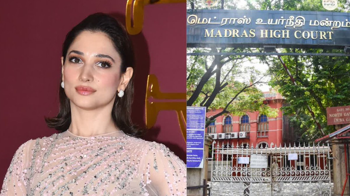 LegalAspire's tweet photo. Tamanna Bhatia's Power Soaps case has taken a decisive turn as the Madras High Court dismissed the actress’s appeal seeking ₹1 crore in...
#tamannabhatia #powersoap #madrashighcourt #appealrejected #legalcase

Read more:
https://t.co/b5La8F348g https://t.co/B354xwUPpd